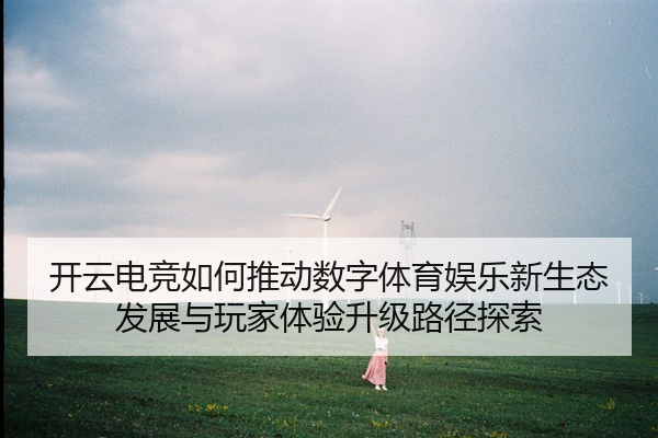 开云电竞如何推动数字体育娱乐新生态发展与玩家体验升级路径探索